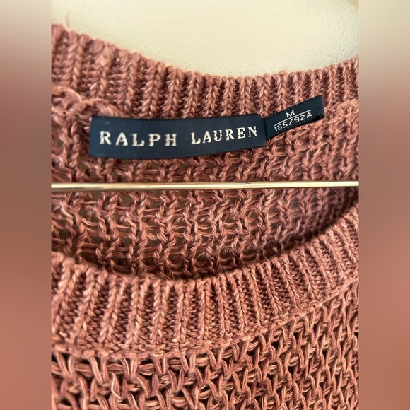 Ralph Lauren Linen Open knit top size medium - Picture 7 of 8